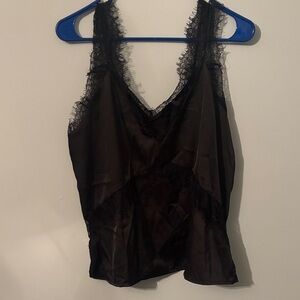 DO+BE Black Lace Detail Top